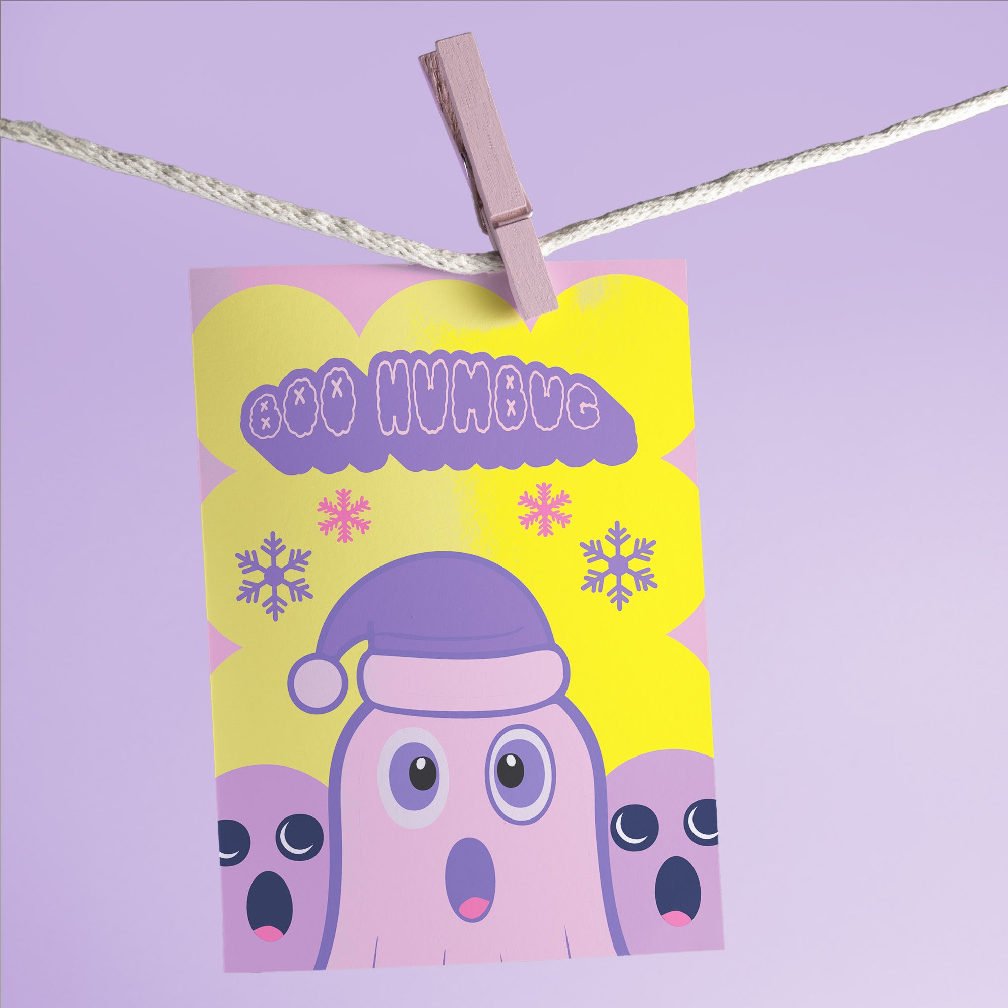 BooHumbug Holiday Ghost Card