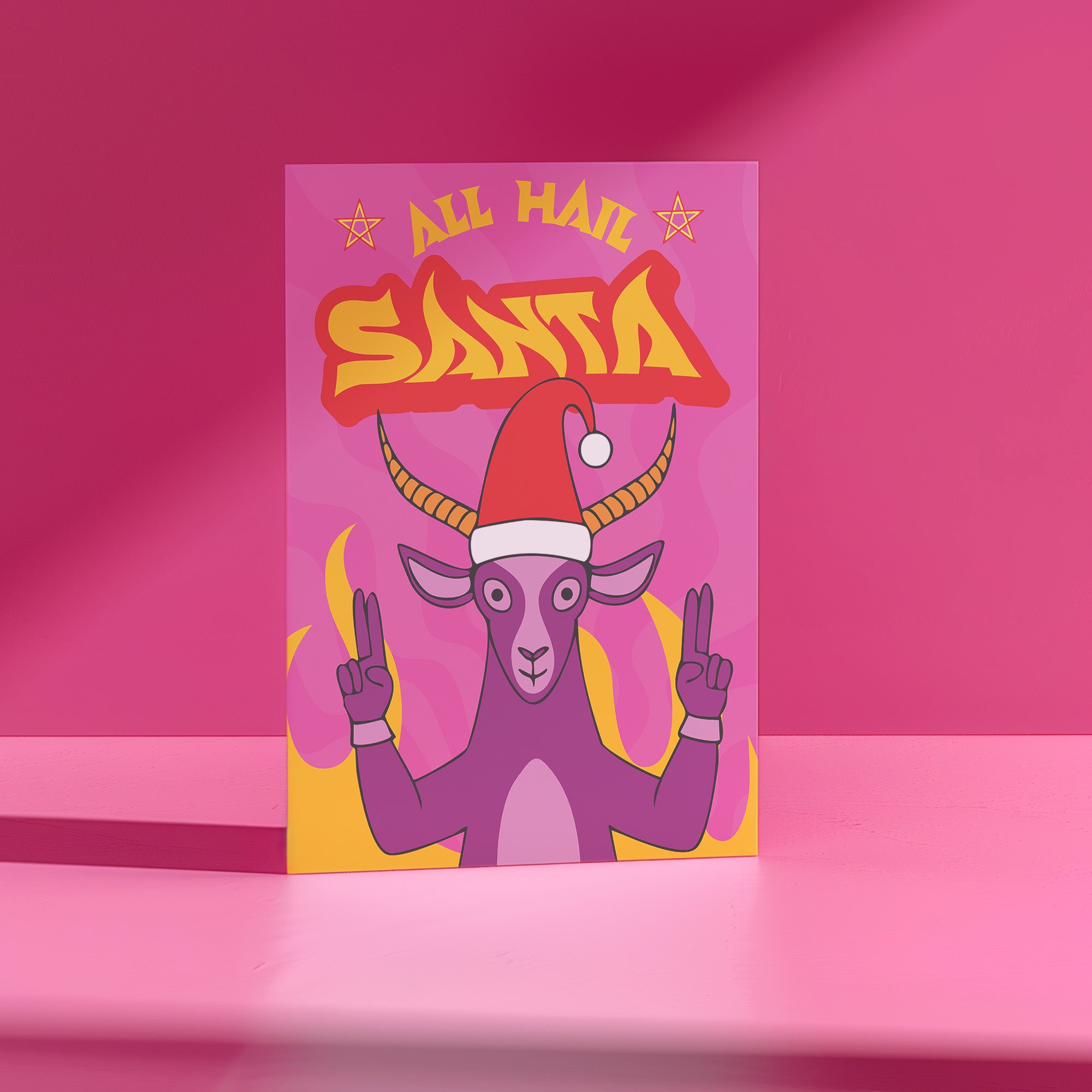 Hail Santa Baphomet Holiday Card