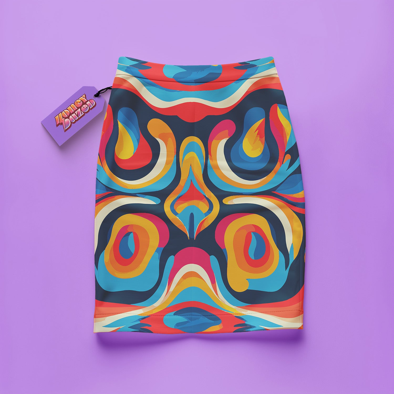 Swirlscape Mini Skirt