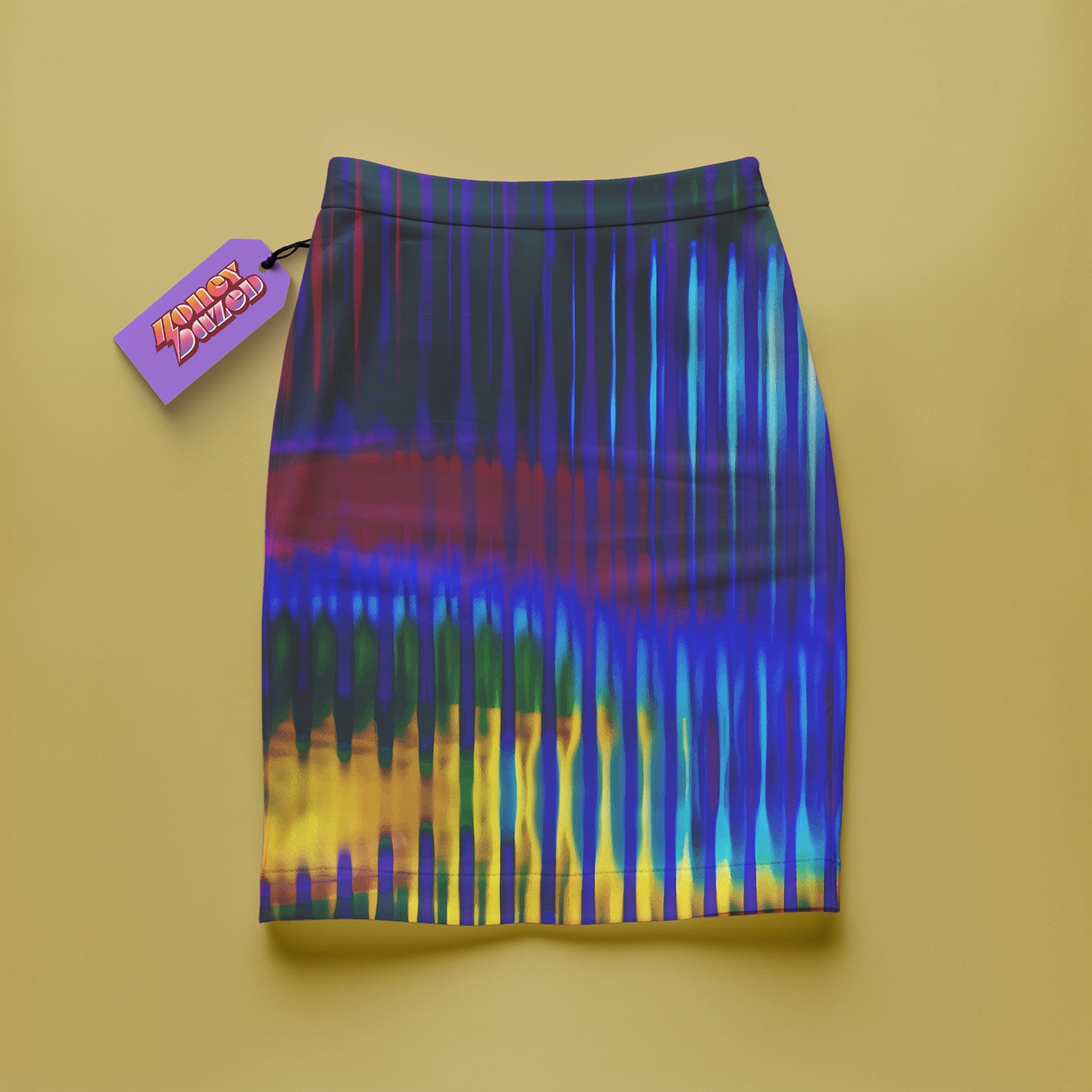 Synth Fitted Mini Skirt