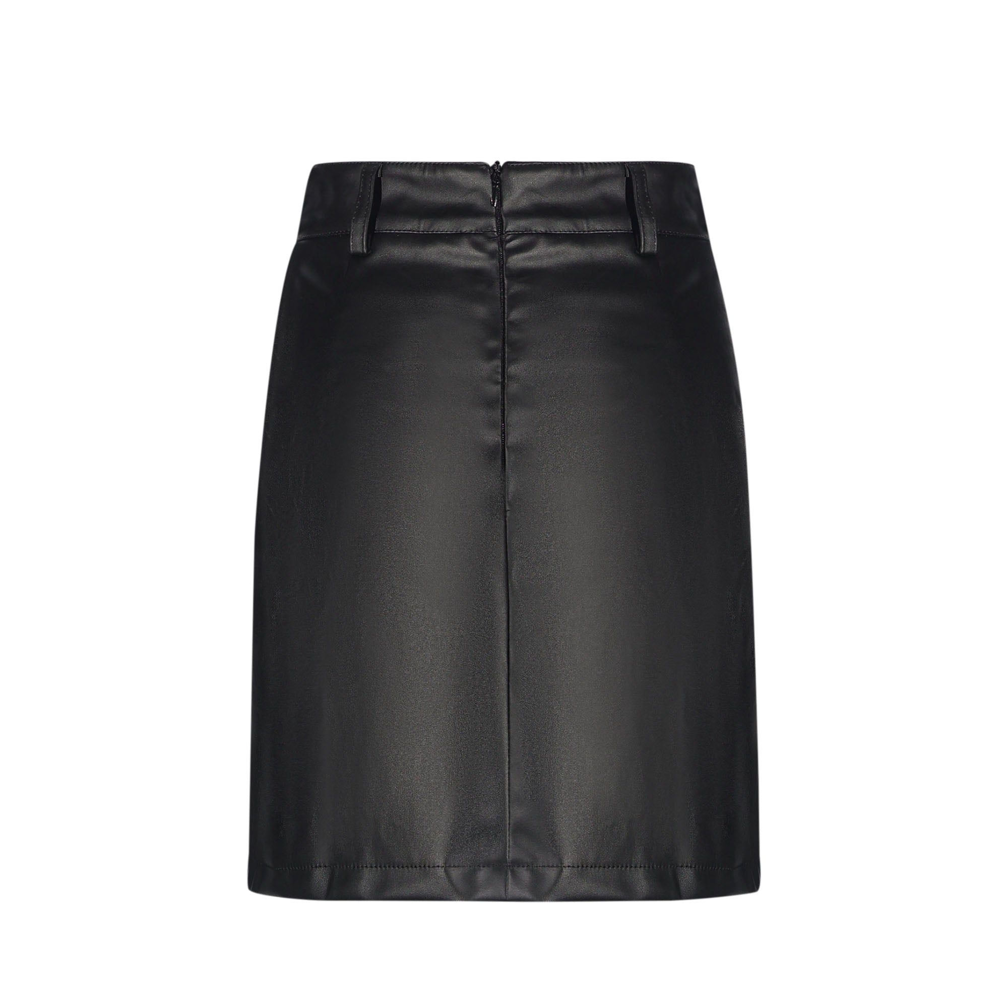 Vegan Leather Studded Mini Skirt