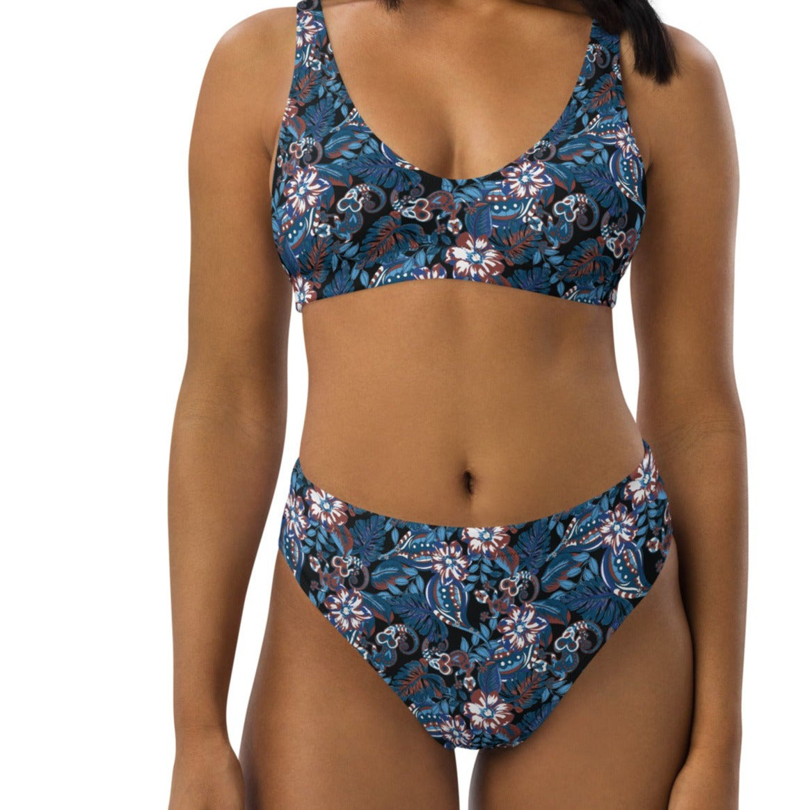 Blue Iguana Sustainable Women's High Waisted Two-Piece Bikini