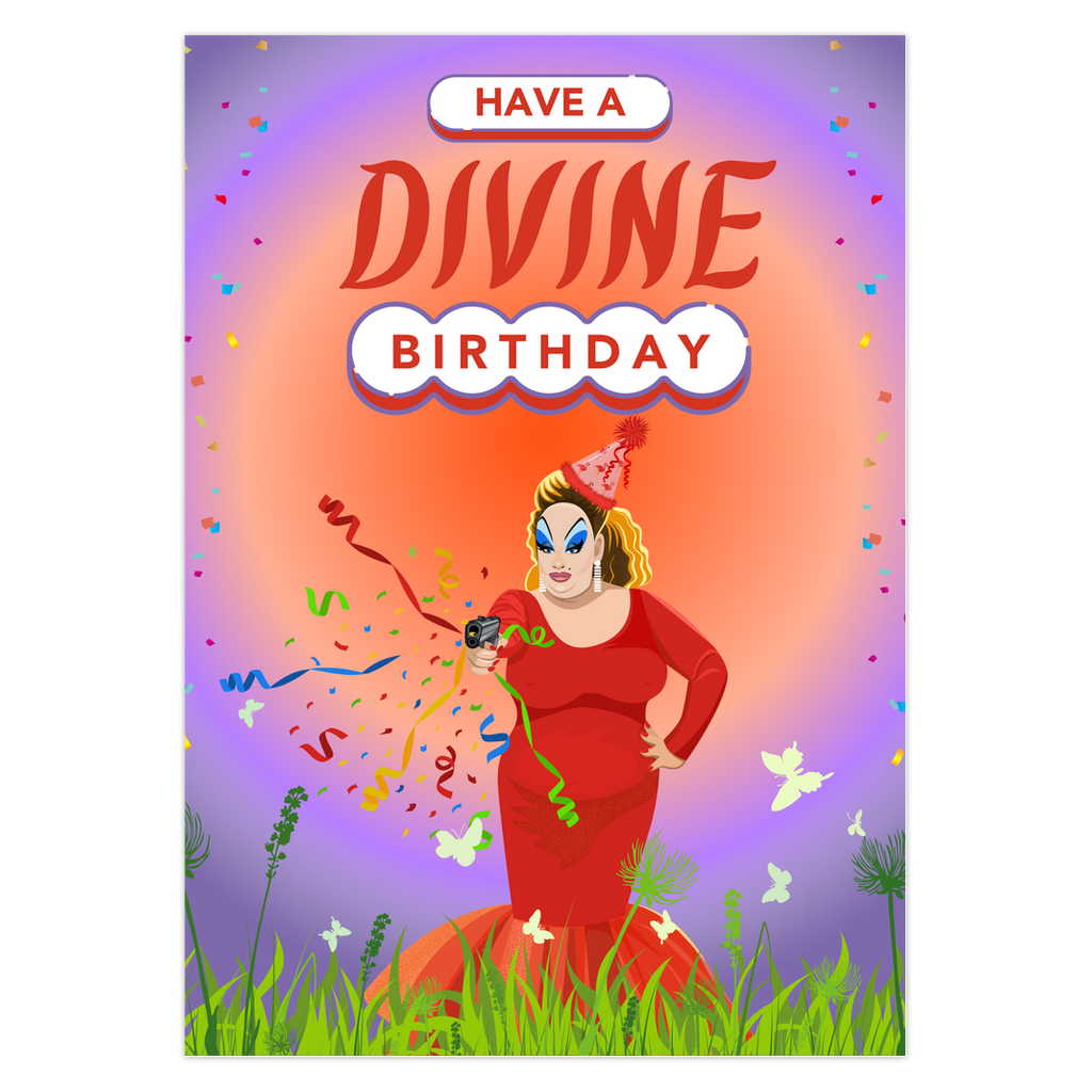 Divine Drag Queen Birthday Card