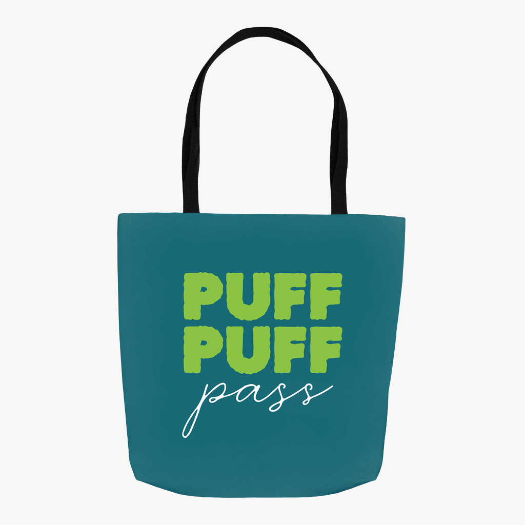 Puff Puff Pass Jumbo 18x18 Tote Bag