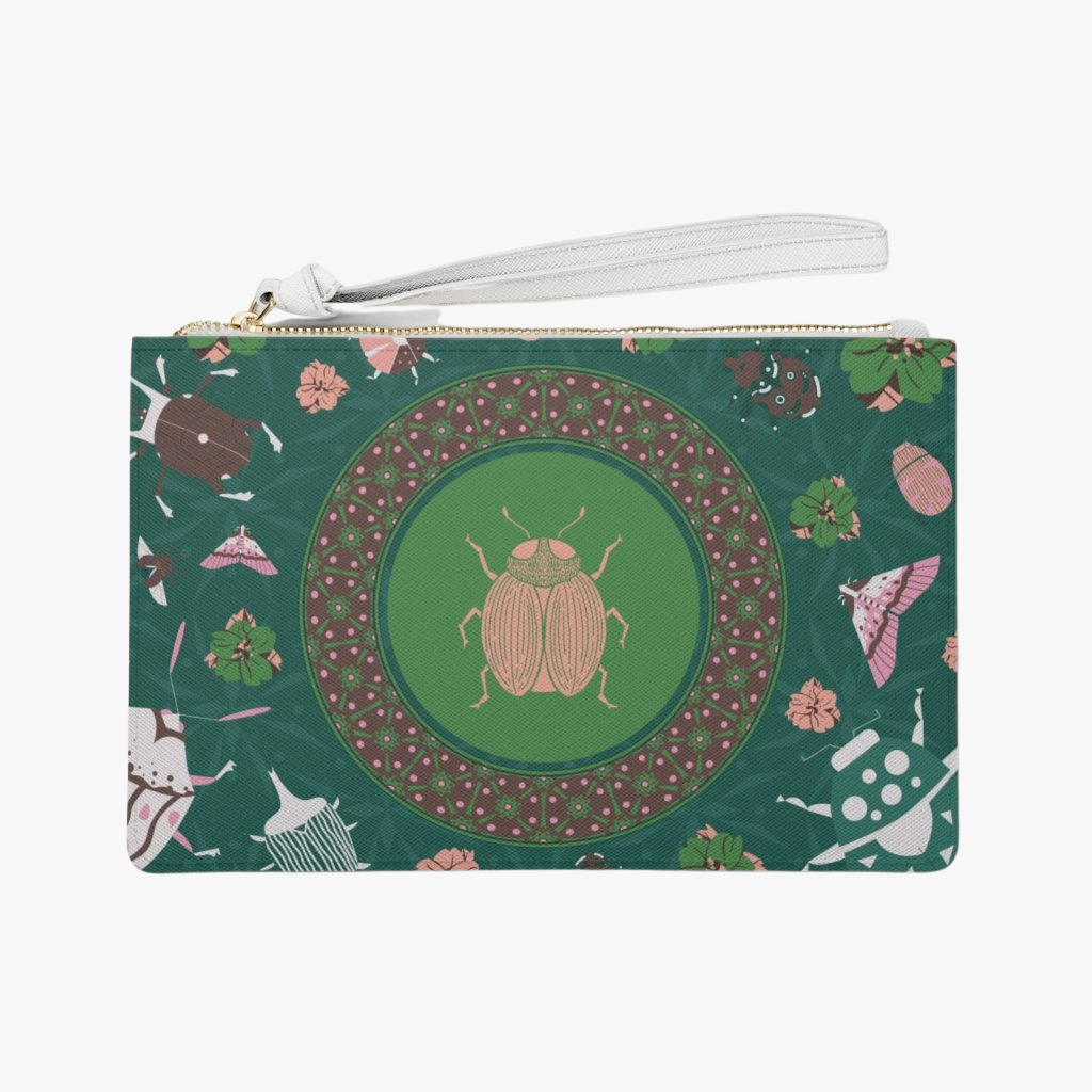 Green Beetle Insect Wristlet