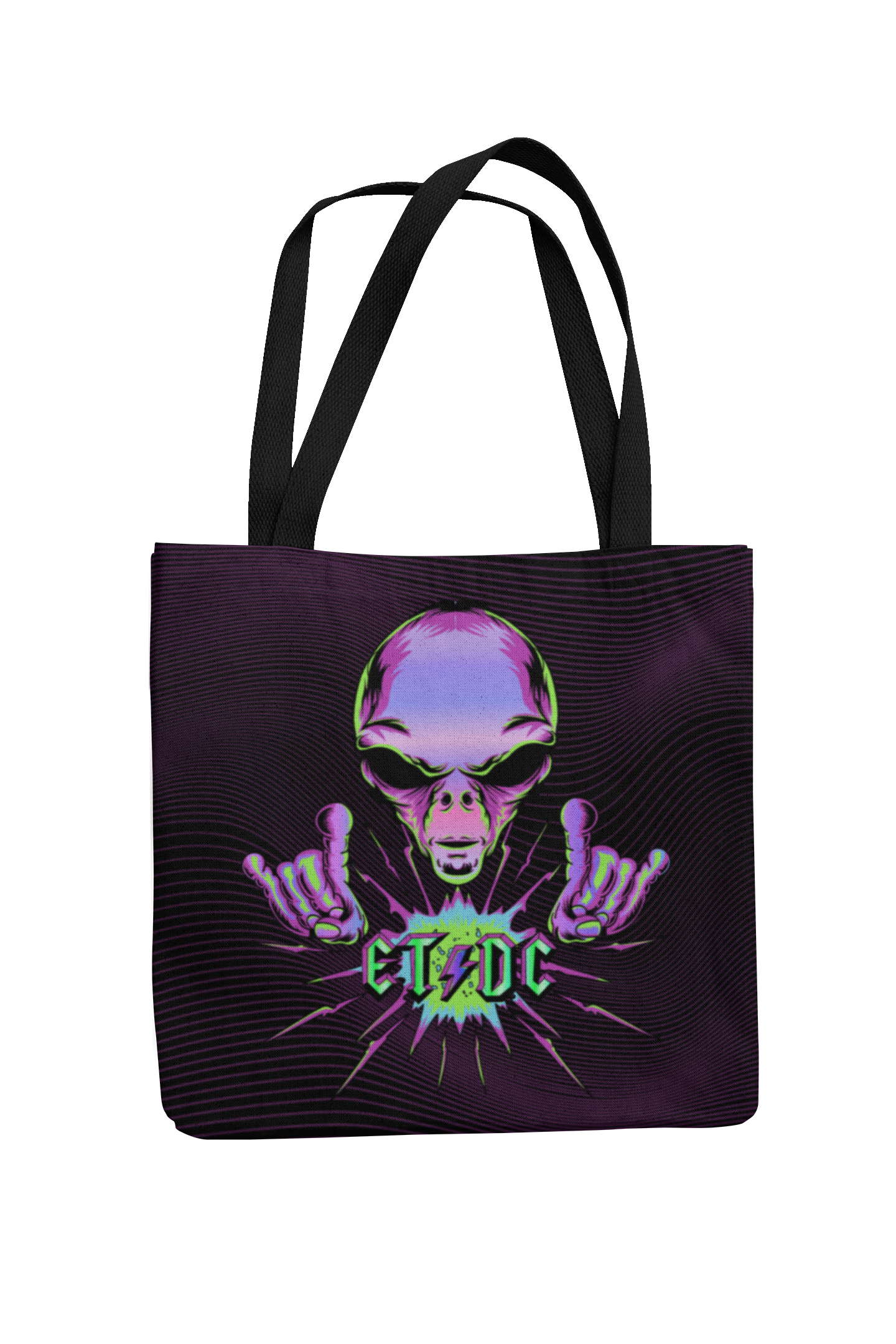 Alien ET/DC Rock'n'Roll Canvas Alien Tote Bag