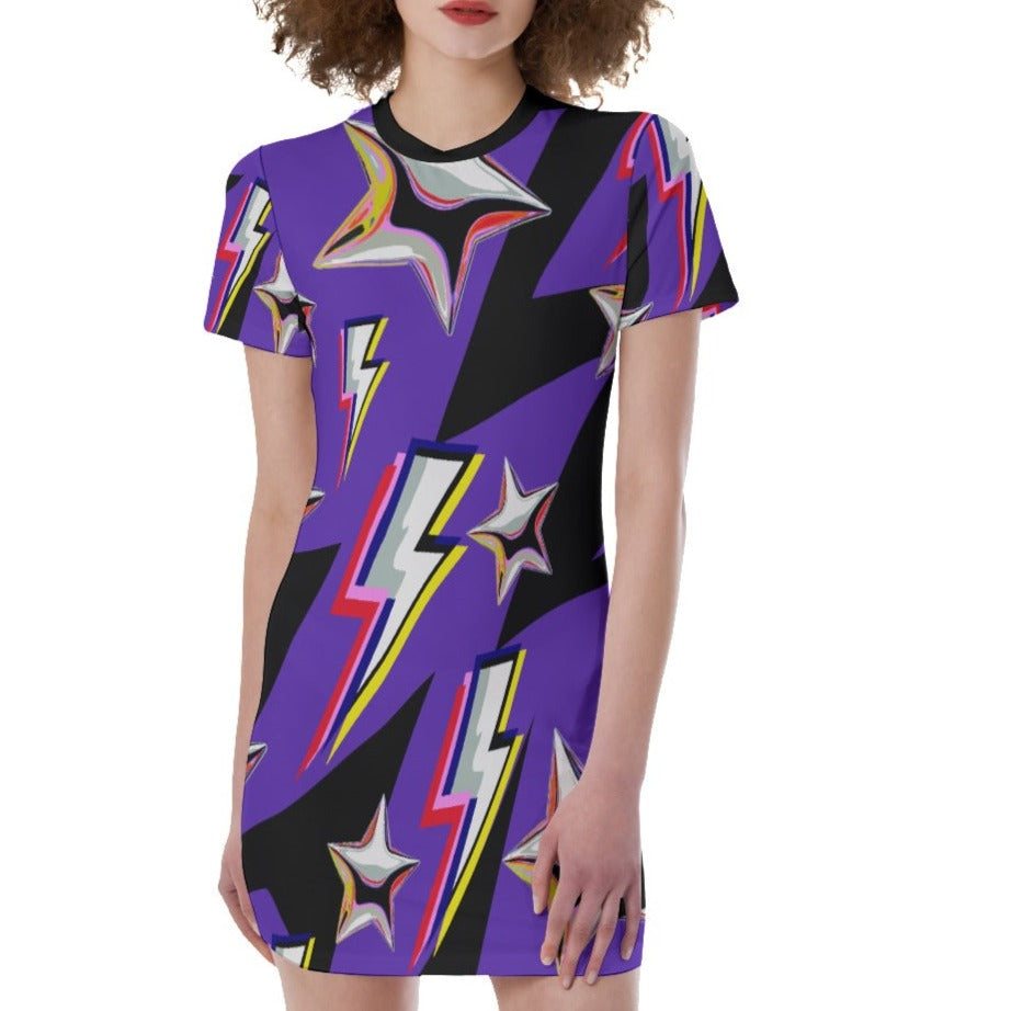 Bowie Crewneck T-Shirt Mini Dress