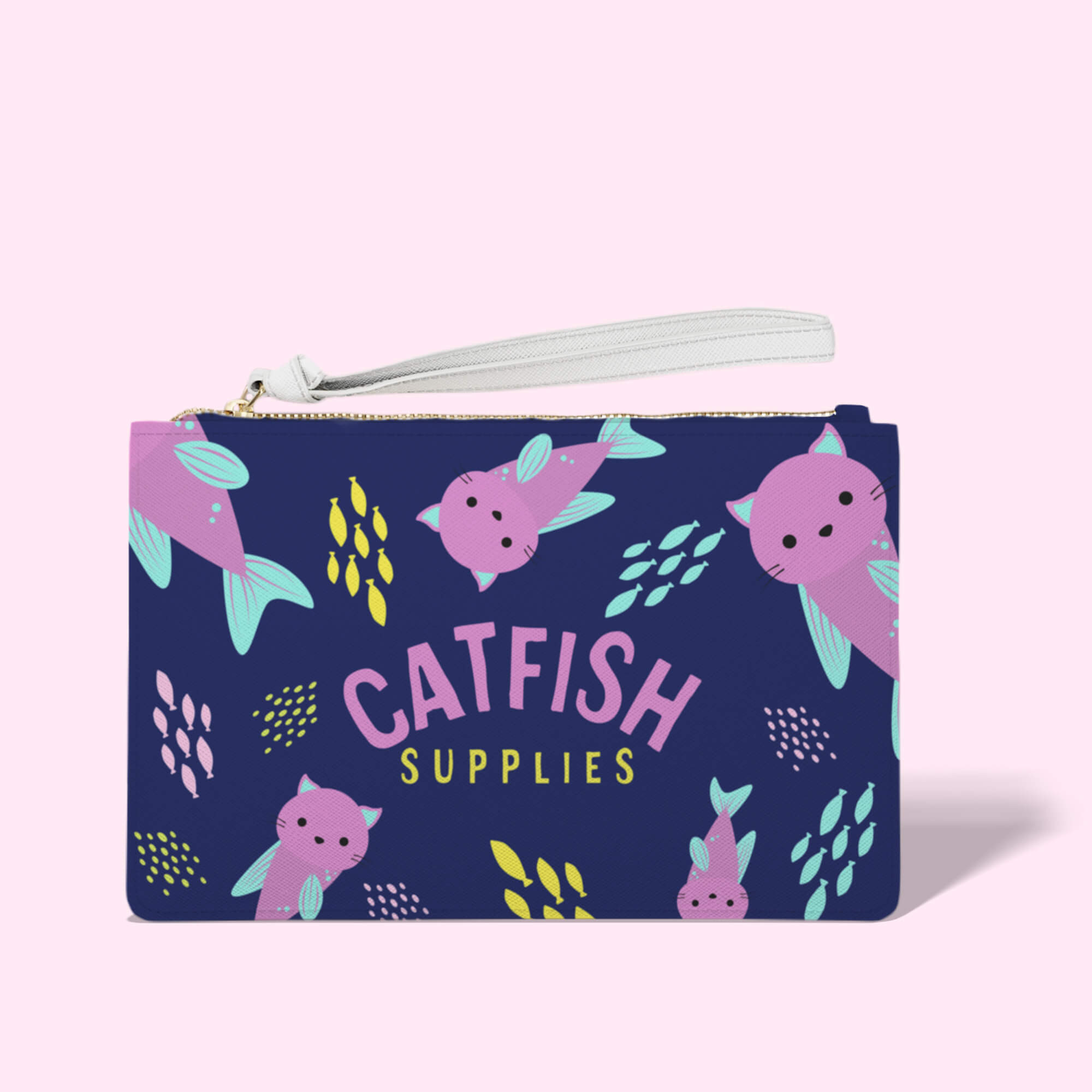 Catfish Vegan Leather Fashion Wristlet