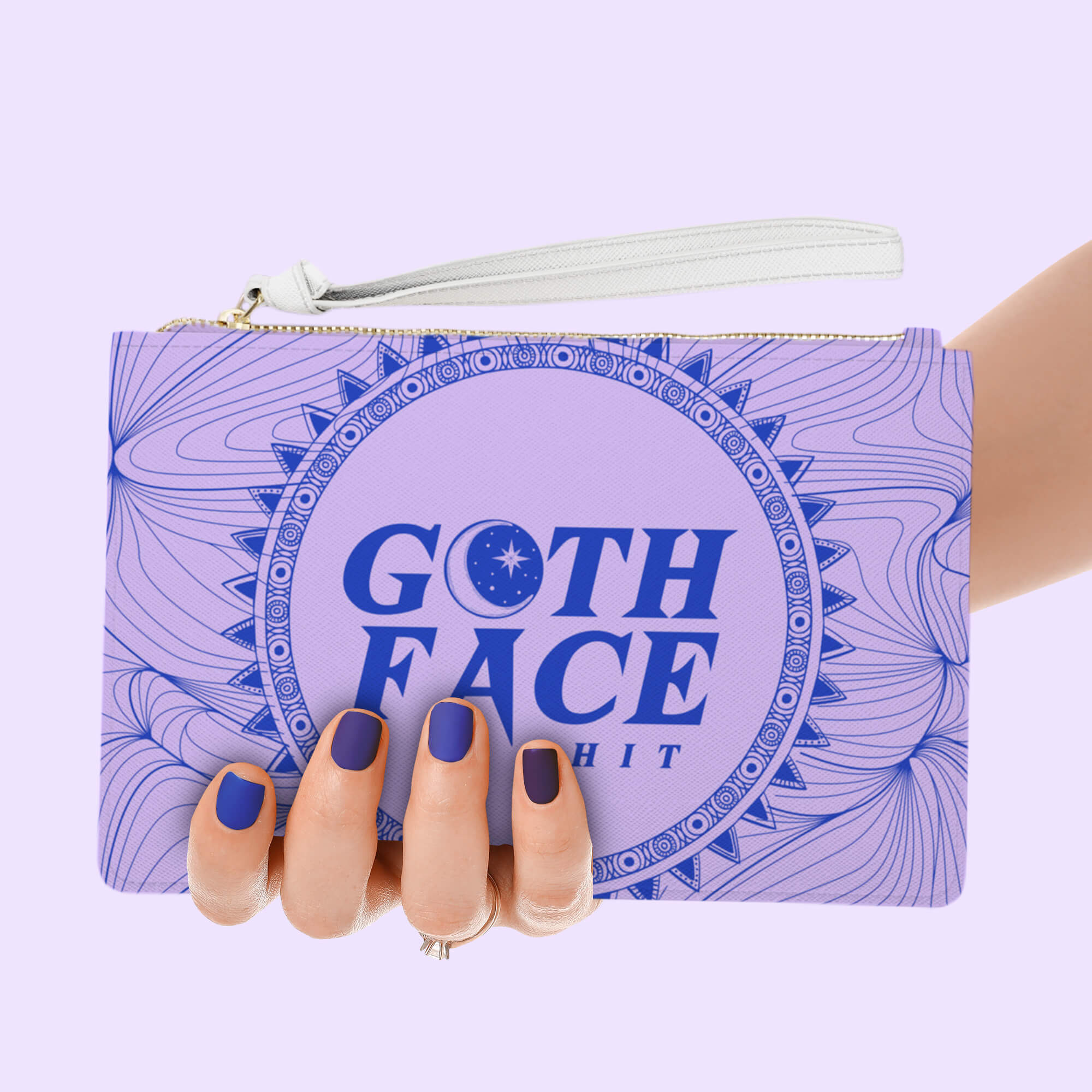Goth Face Wristlet
