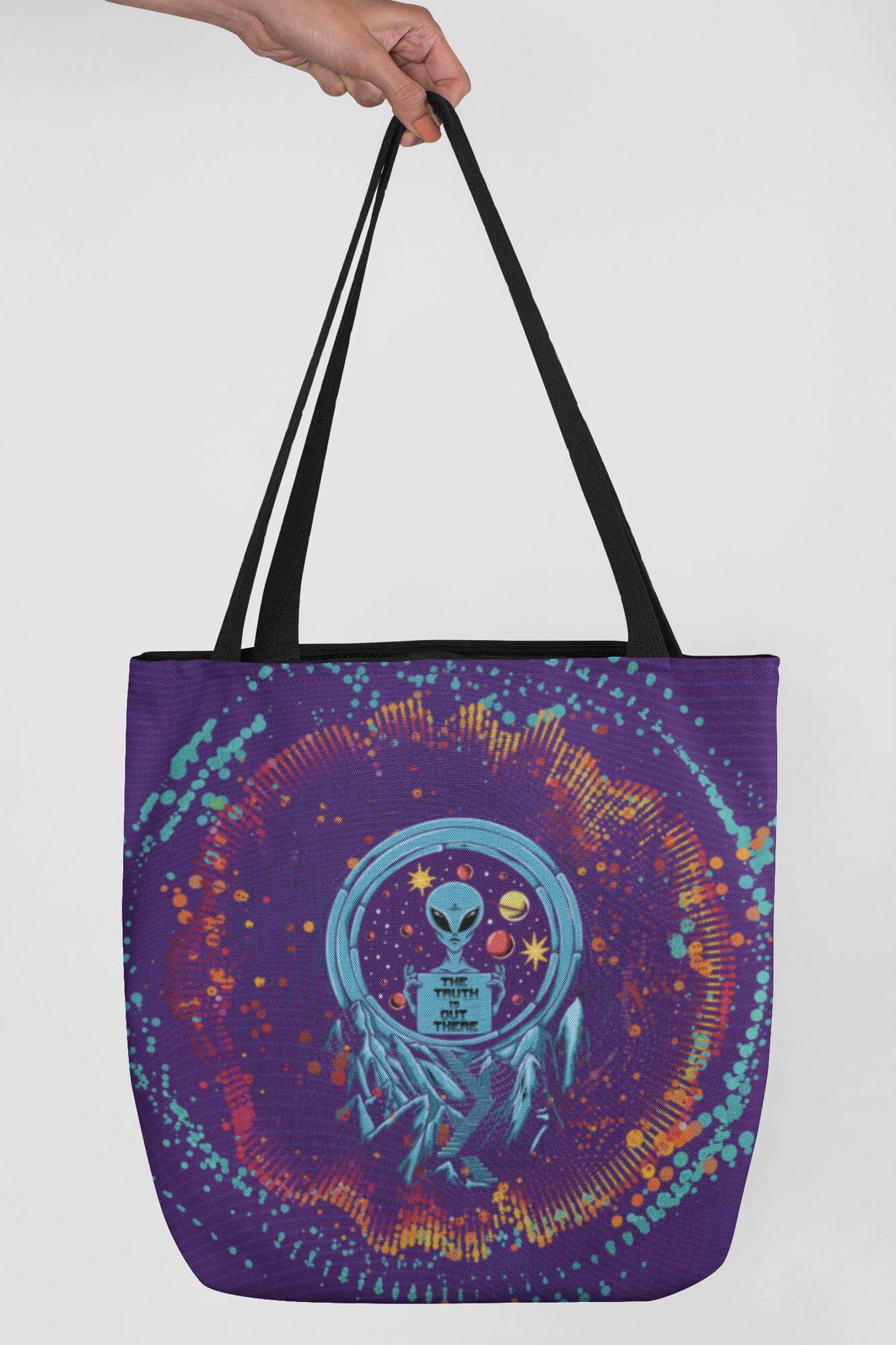 The Truth Is Out There Unisex Canvas Alien Tote Bag