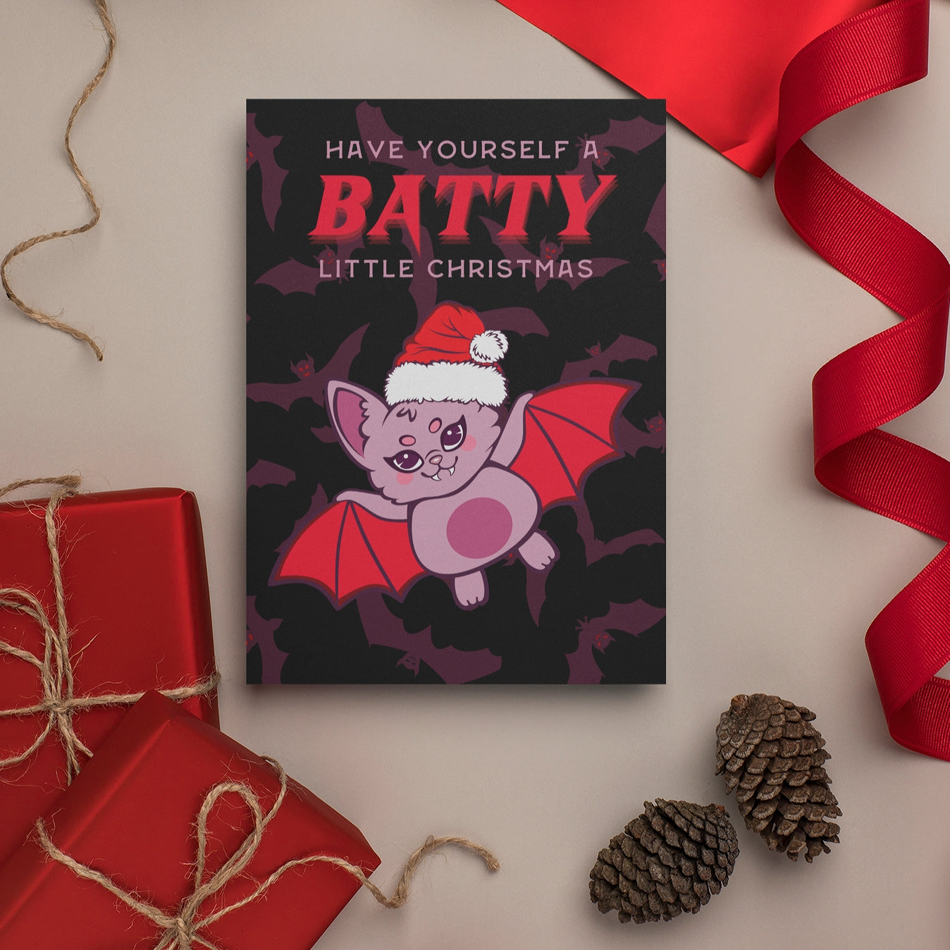 Batty Christmas Card