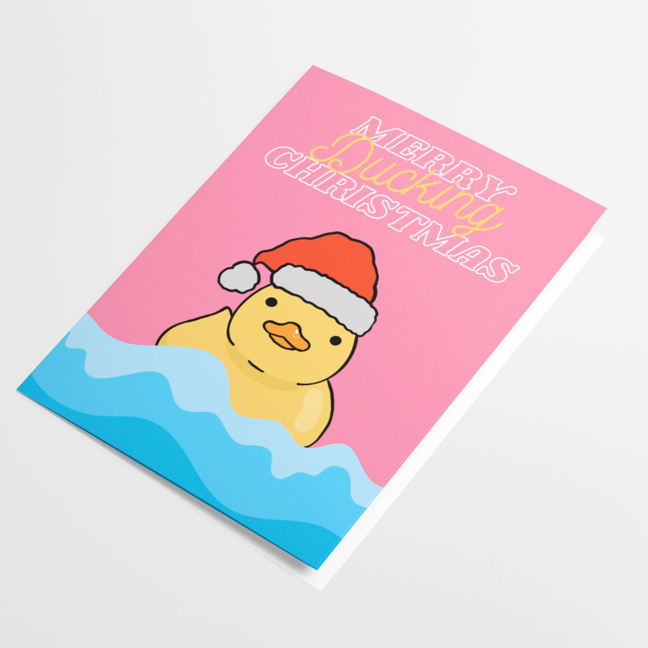 Merry Ducking Christmas Card