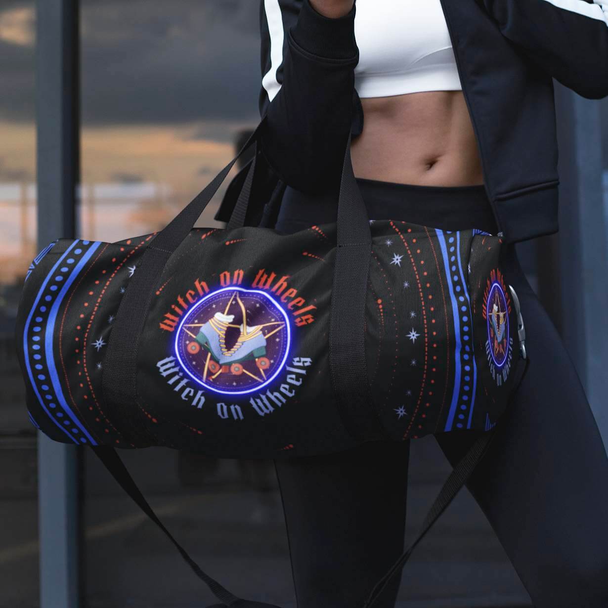 Witch on Wheels Roller Skate Duffle Bag