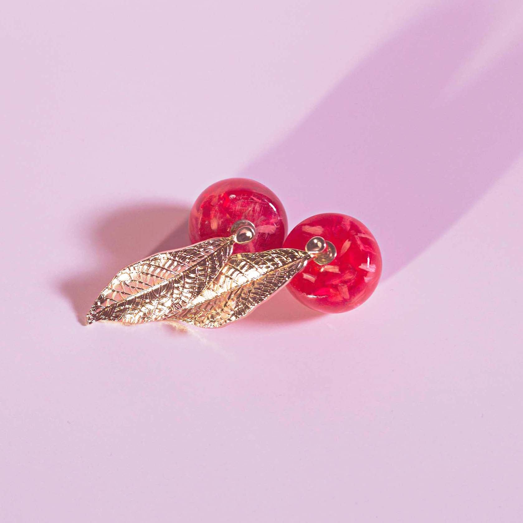 Cherry Vine Stud Earrings