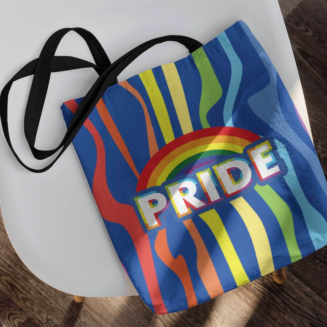 Gay Pride Large Canvas Tote Bag