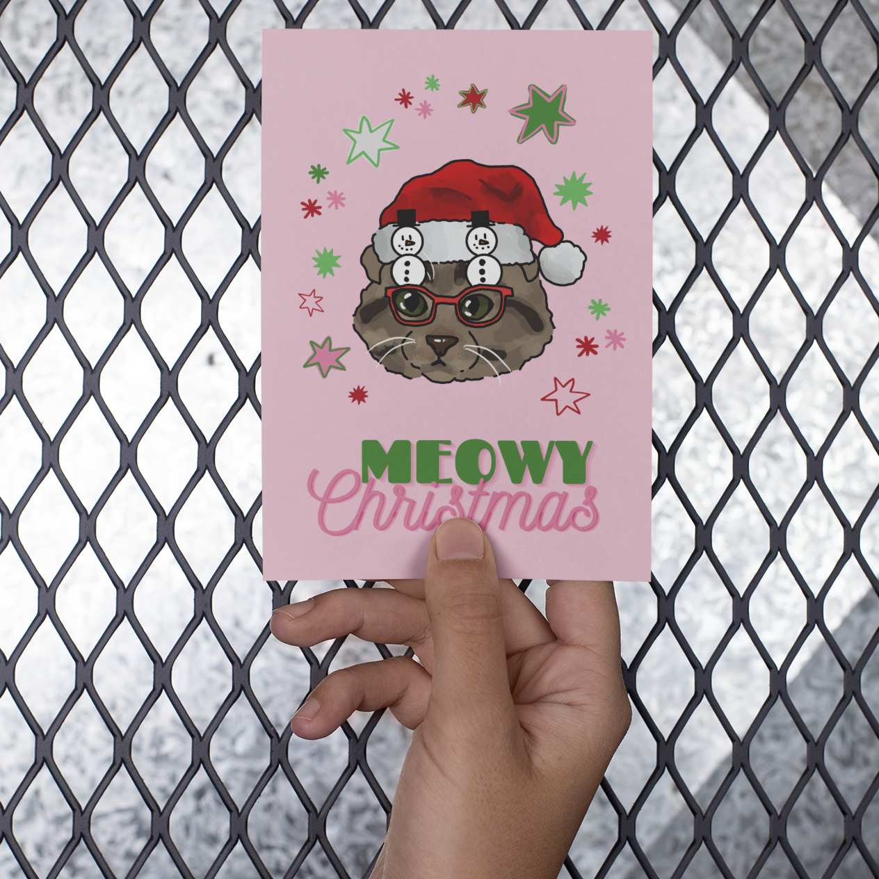 Cat Christmas Card