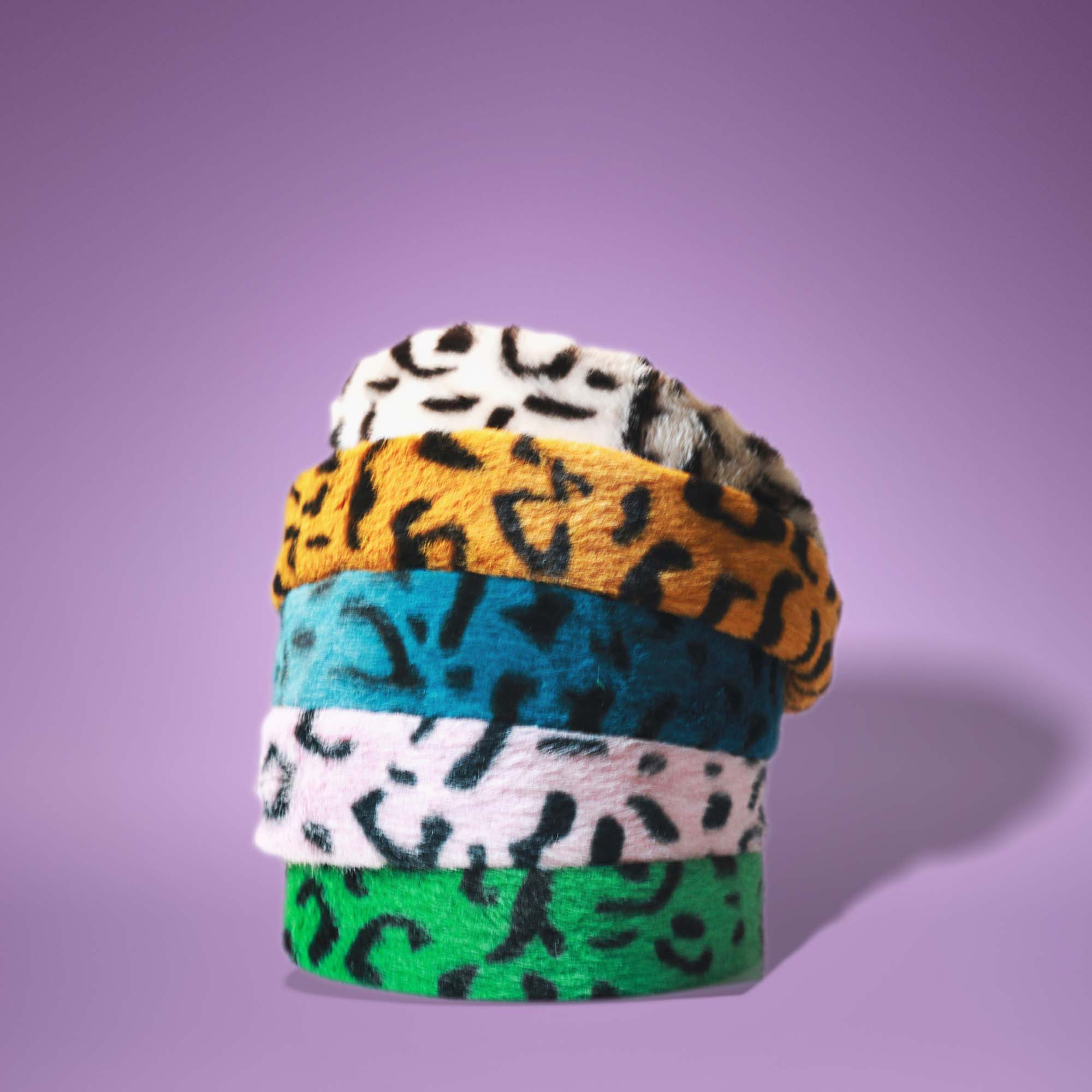 Leopard Print Furry Headband