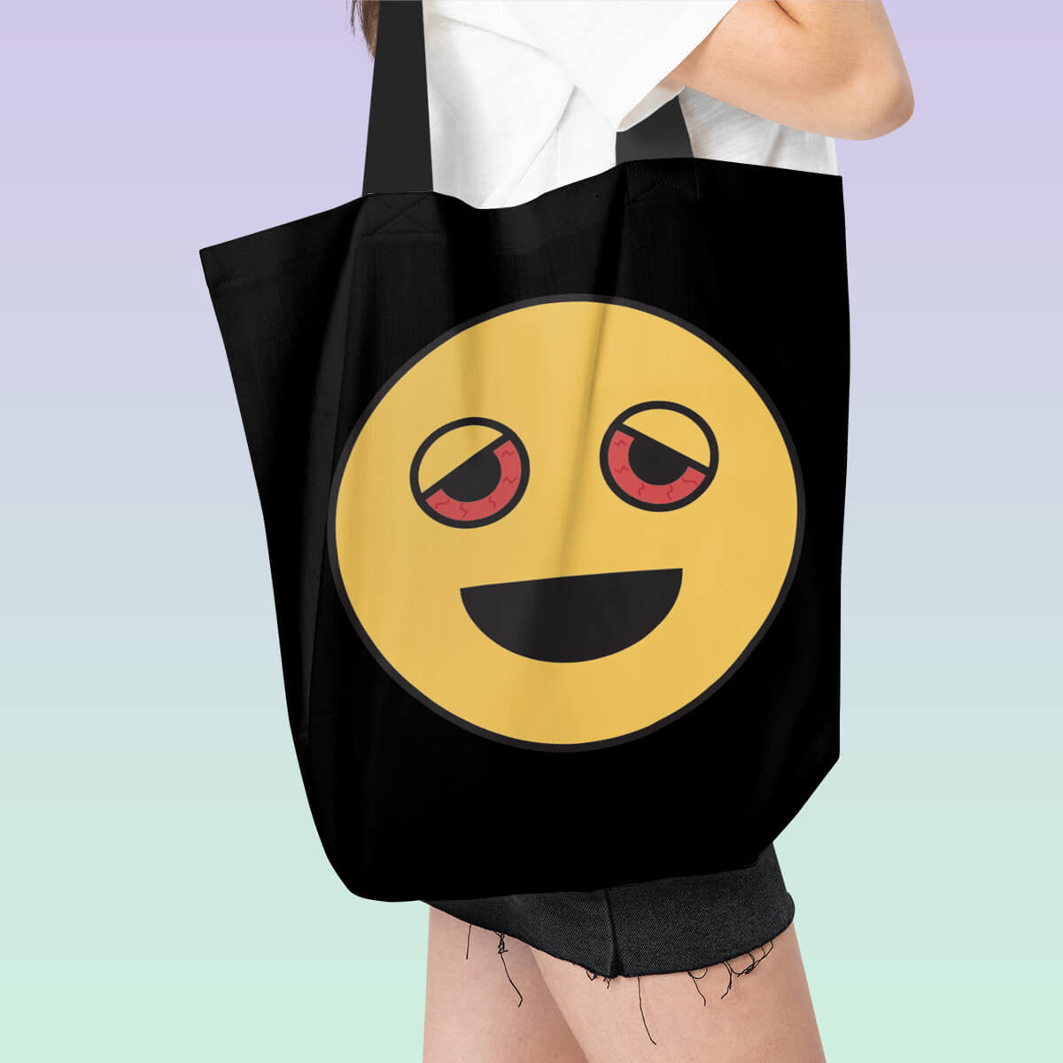 Dazed Emoji Tote Bag