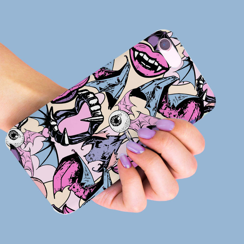 Pastel Goth Bat Phone Case