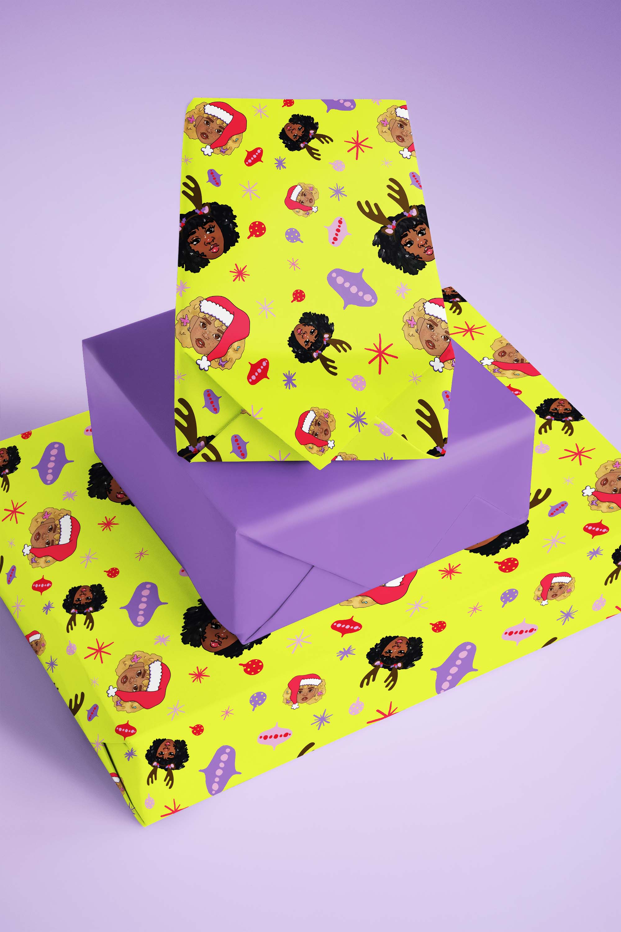 Black Girl Magic Christmas Wrapping Paper