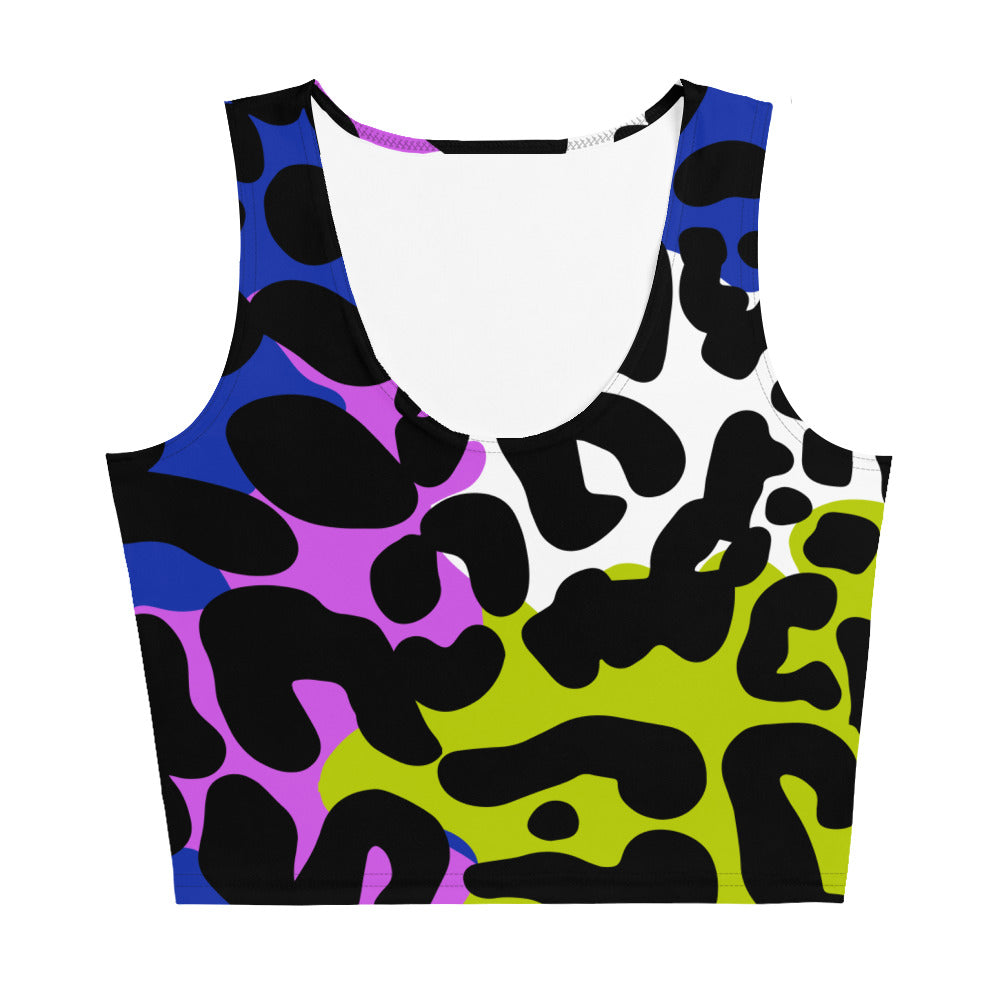 Leopard Print Crop Top in Technicolor