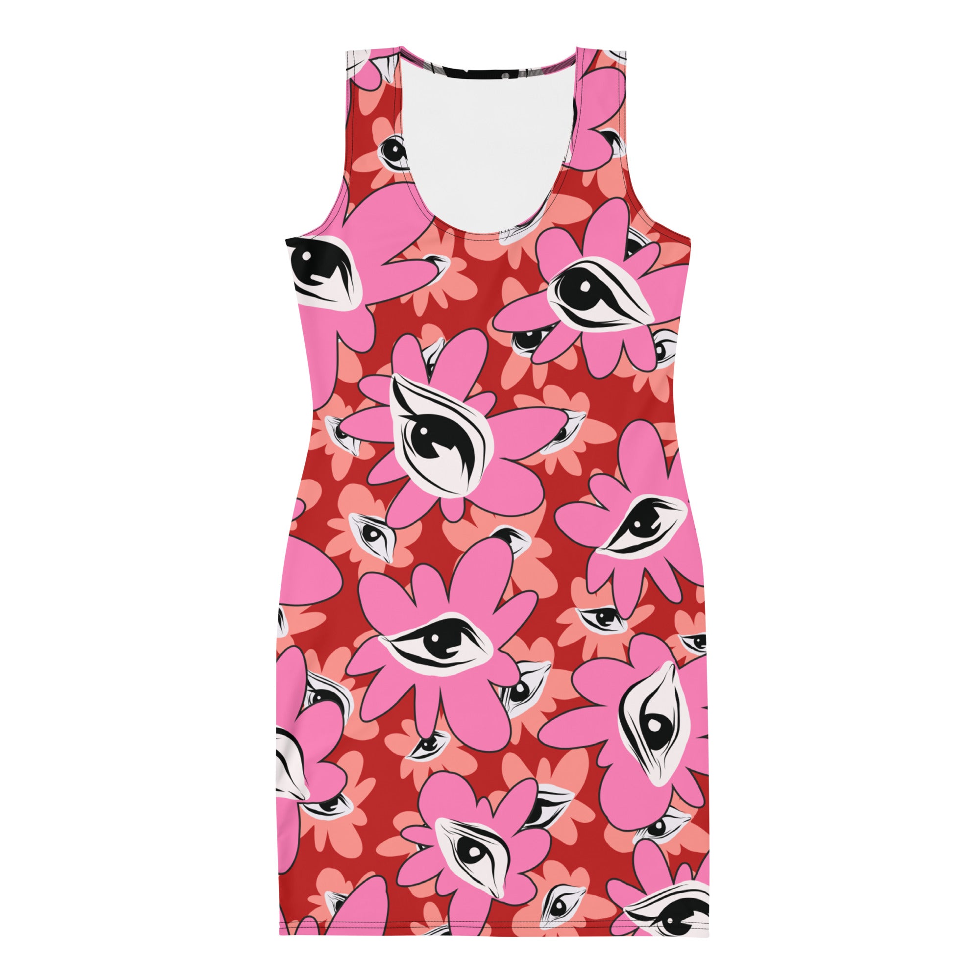 Floral Mad-Eyed Bodycon Dress