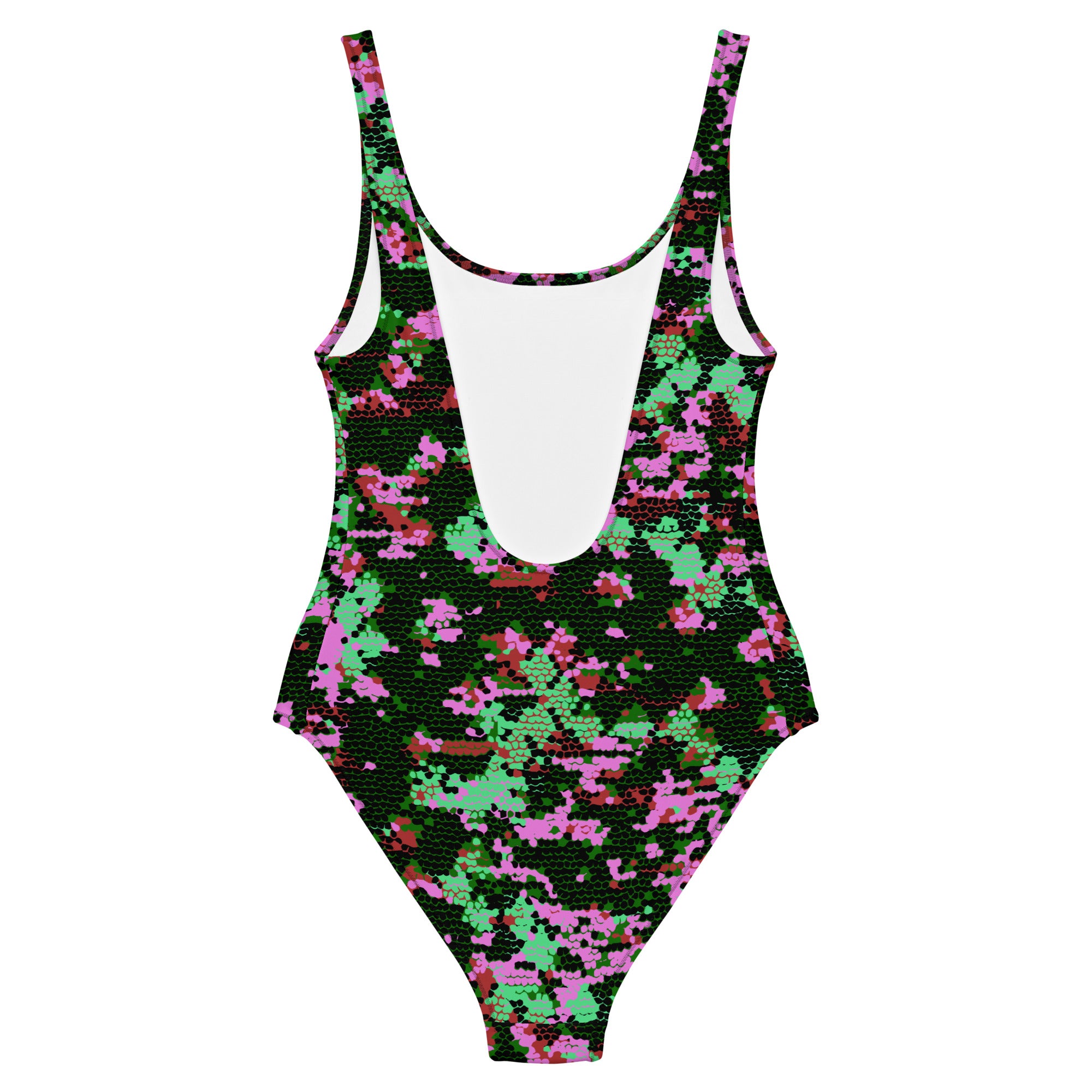 Matrix One-Piece Swim Suit in Pink and Green