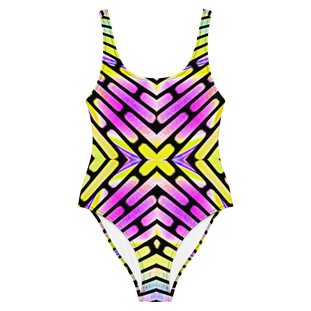 Neon Scoop One-Piece Swimsuit