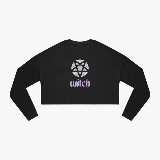 Cropped Witch Pentagram Sweatshirt