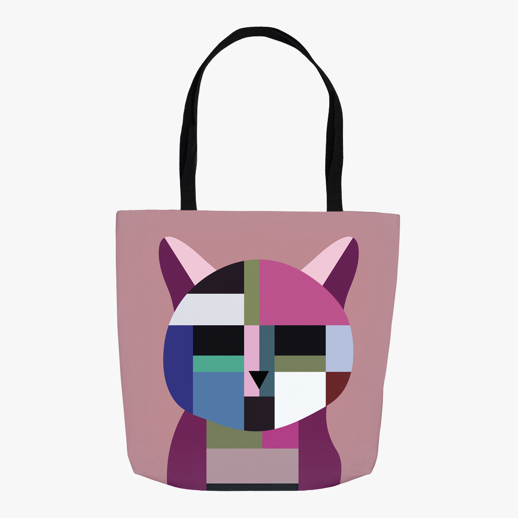 Abstract Cat Tote Bag