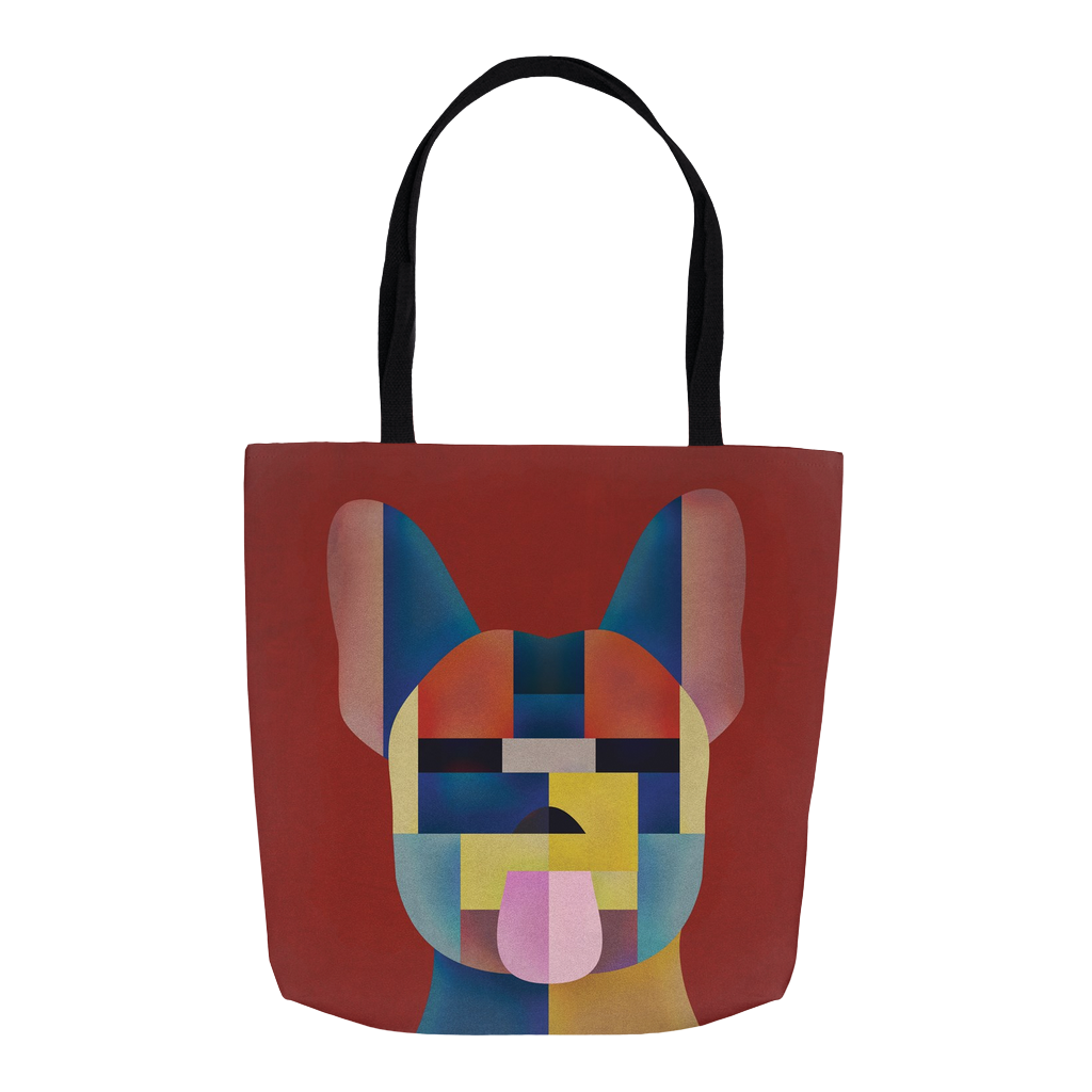 Abstract French Bulldog Tote Bag