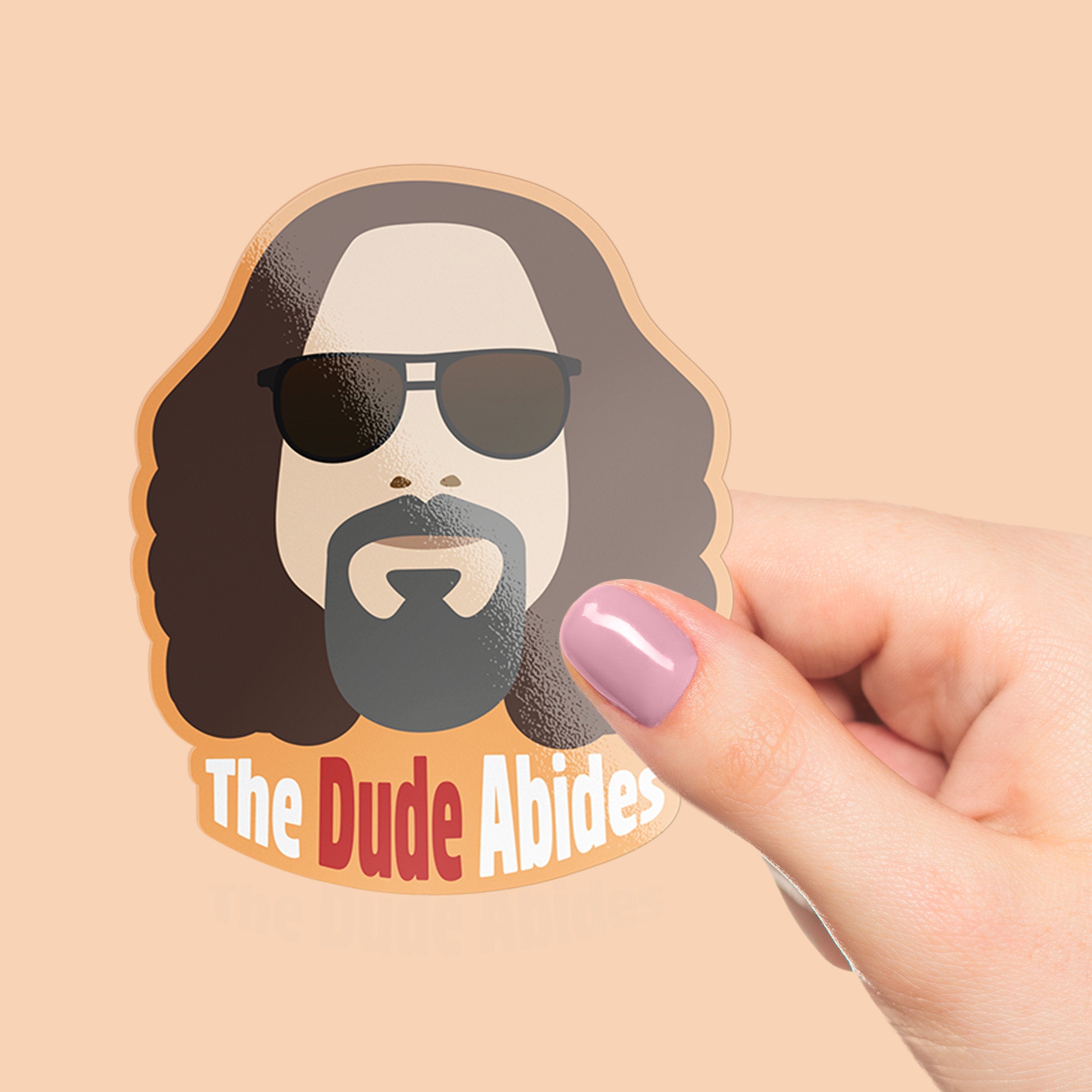 The Dude Premium Vinyl Sticker, The Big Leboswki-Inspired Hydroflask Sticker, Laptop Decal