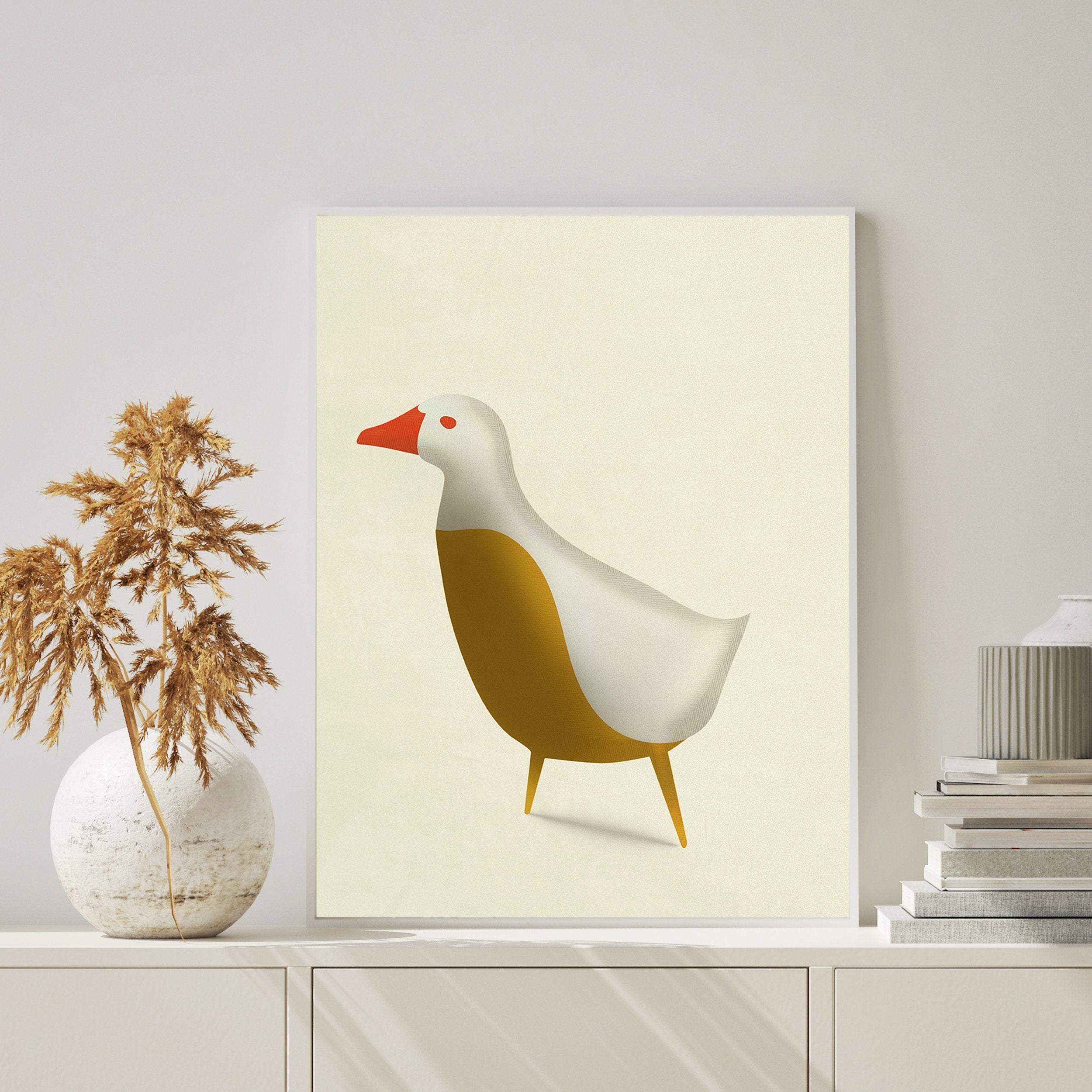 Colorful Baby Goose Print