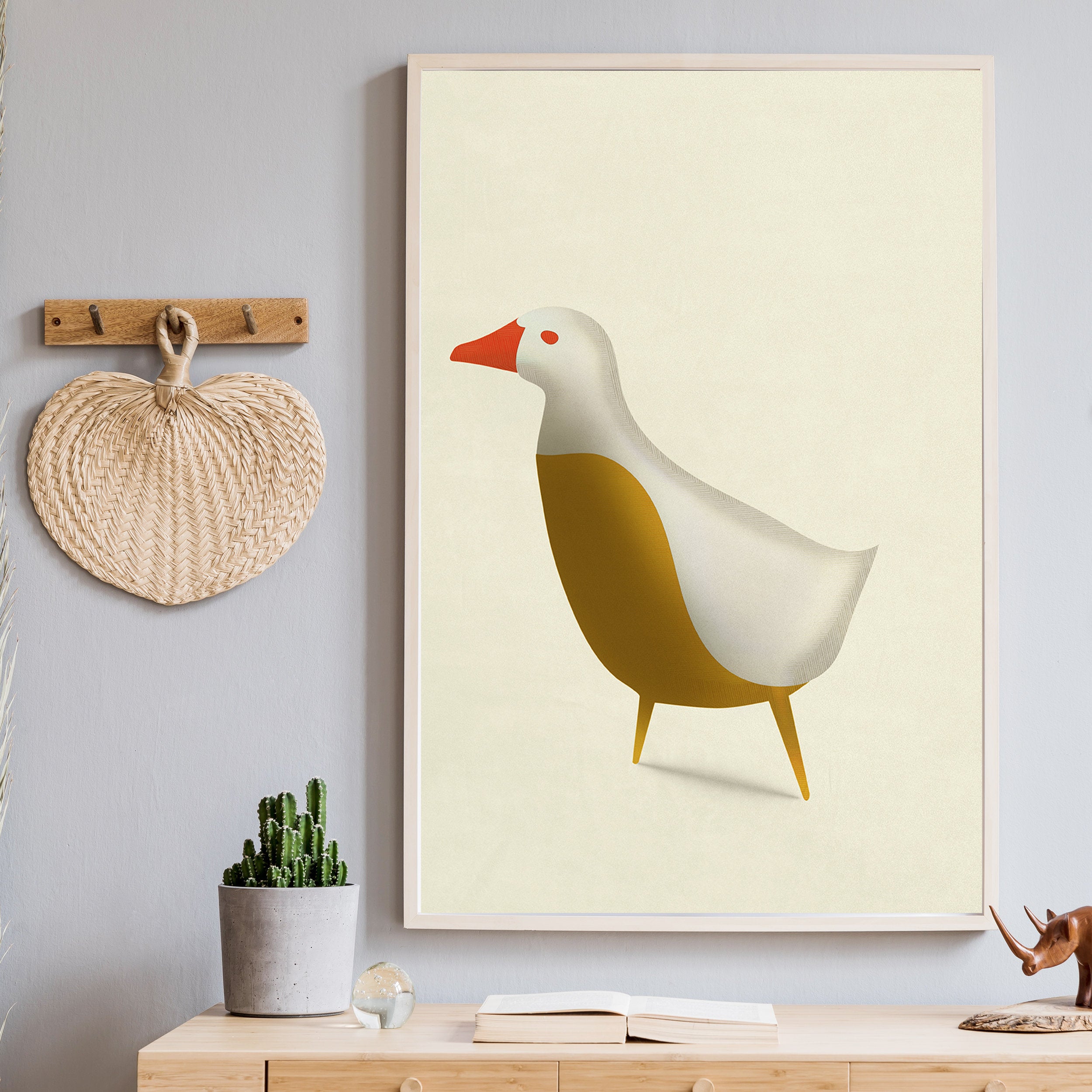 Colorful Baby Goose Print