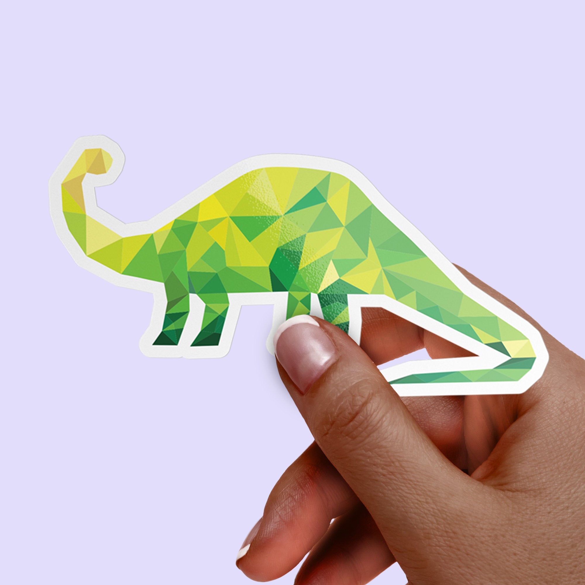 Dinosaur Brontosaurus Premium Vinyl Sticker, Water Bottle Sticker, Dinosaur Party Favors, Laptop Decal
