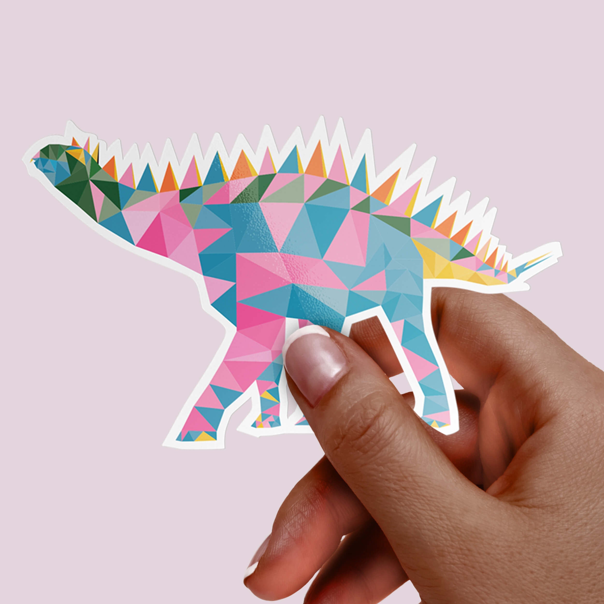 Dinosaur Stegosaurus Premium Vinyl Sticker, Jumbo Water Bottle Dino Sticker, Dinosaur Party Favors,  Jurassic Laptop Decal