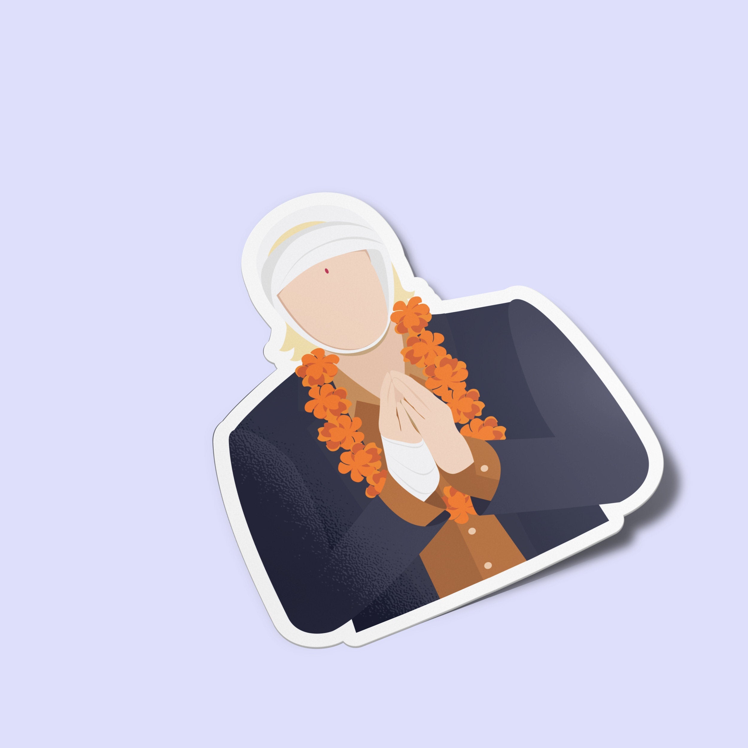 Francis Premium Vinyl Sticker, The Darjeeling Limited Wes Anderson-Inspired Laptop Decal
