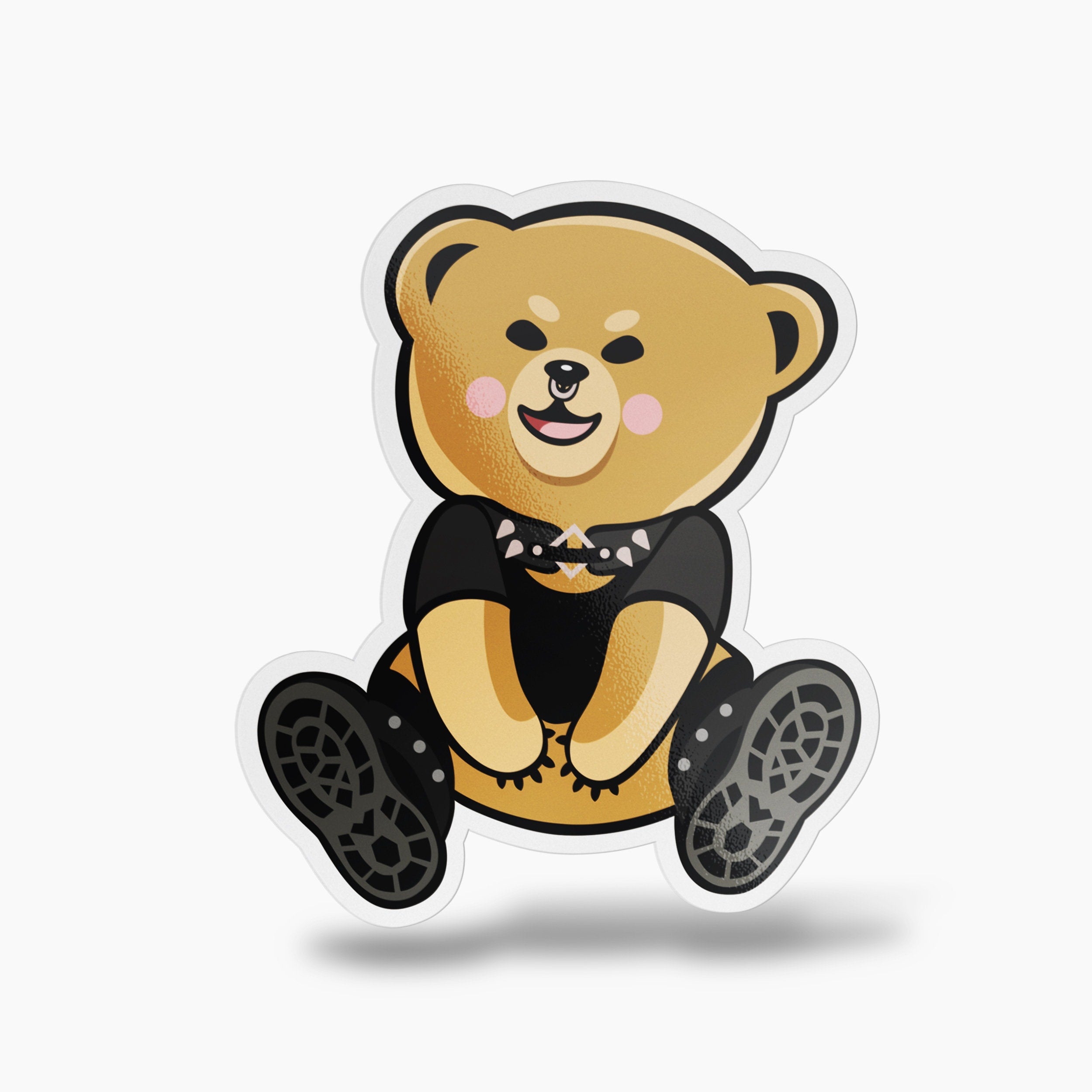 Goth Teddy Bear Sticker,  Cute Alt Stickers, Punk Rock Vinyl Stickers, Goth Gifts