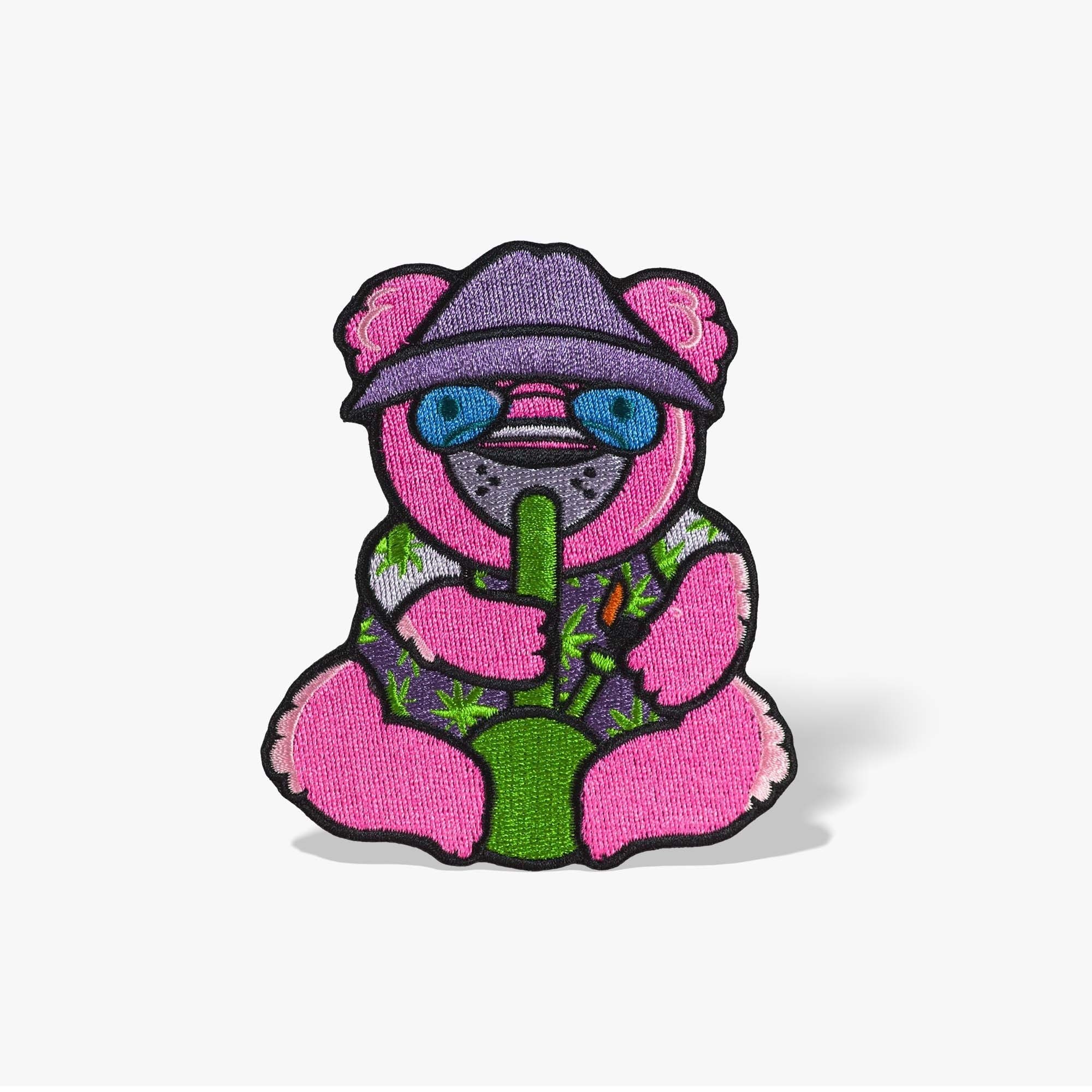 Stoner Iron On Patch, Teddy Bear Smoking Bong Cannabis Patch, Stoner Gifts for Her, Punk Patches, 420 Gifts