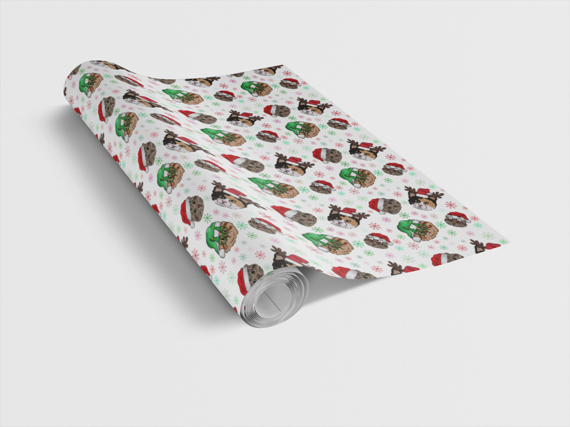Holiday Cats Wrapping Paper